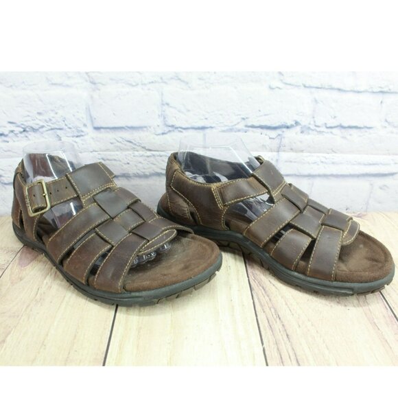 Teva Camden Brown Leather Adjustable Strap Nonslip Fisherman Sandals Size 9 main image 7